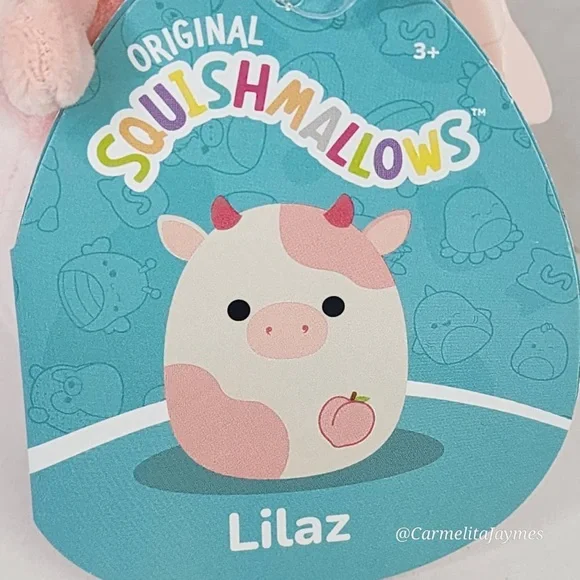 LILAZ 🍑🐮 Peach Colored Peach Cow with Peach Original Squishmallow ☆ NWT ☆ - Picture 3 of 8